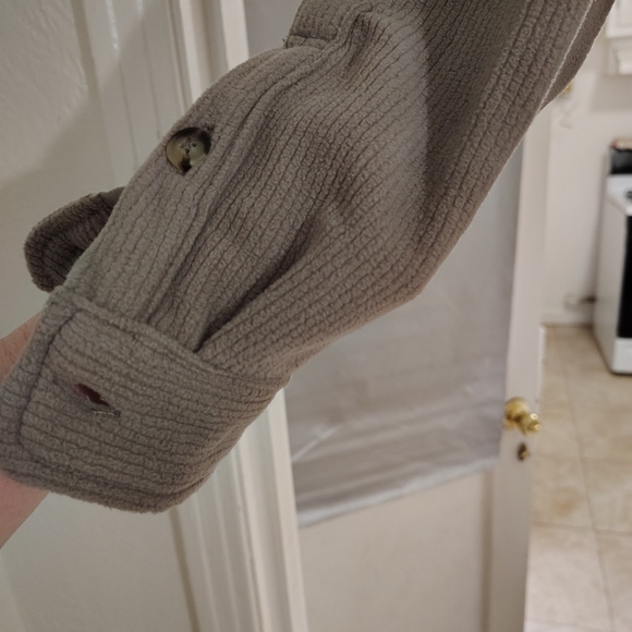 Freedom Foundry taupe long sleeve button down men's shirt outdoorsman size med - Picture 12 of 14